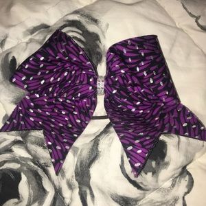 purple cheer bow